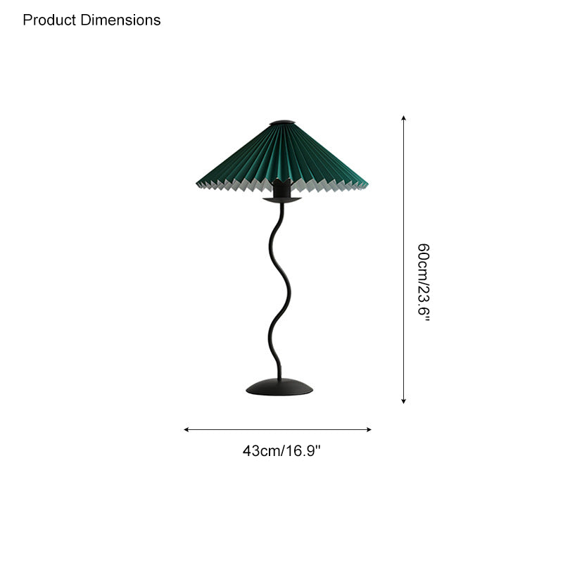Diff Wavy Pleated Table Lamp-DF8001