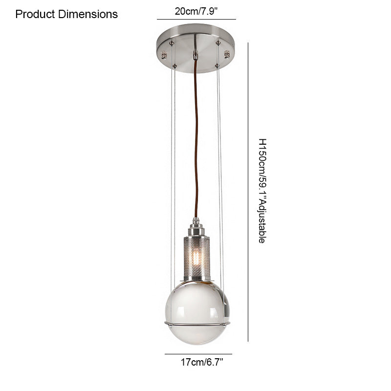 Diff Single Crystal Globe Pendant Light-DF2139