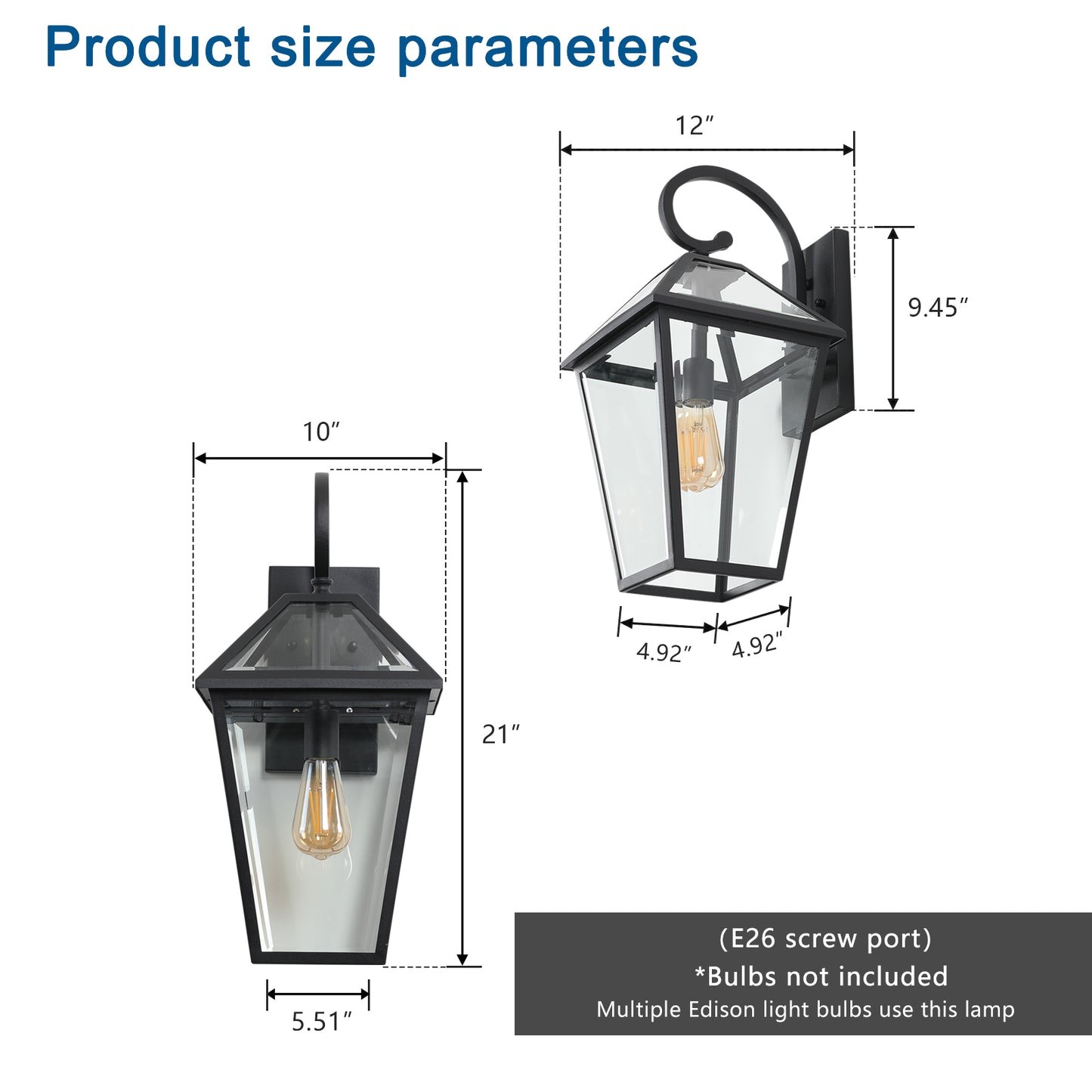 Modern Outdoor Waterproof Wall Lamp-DG2042