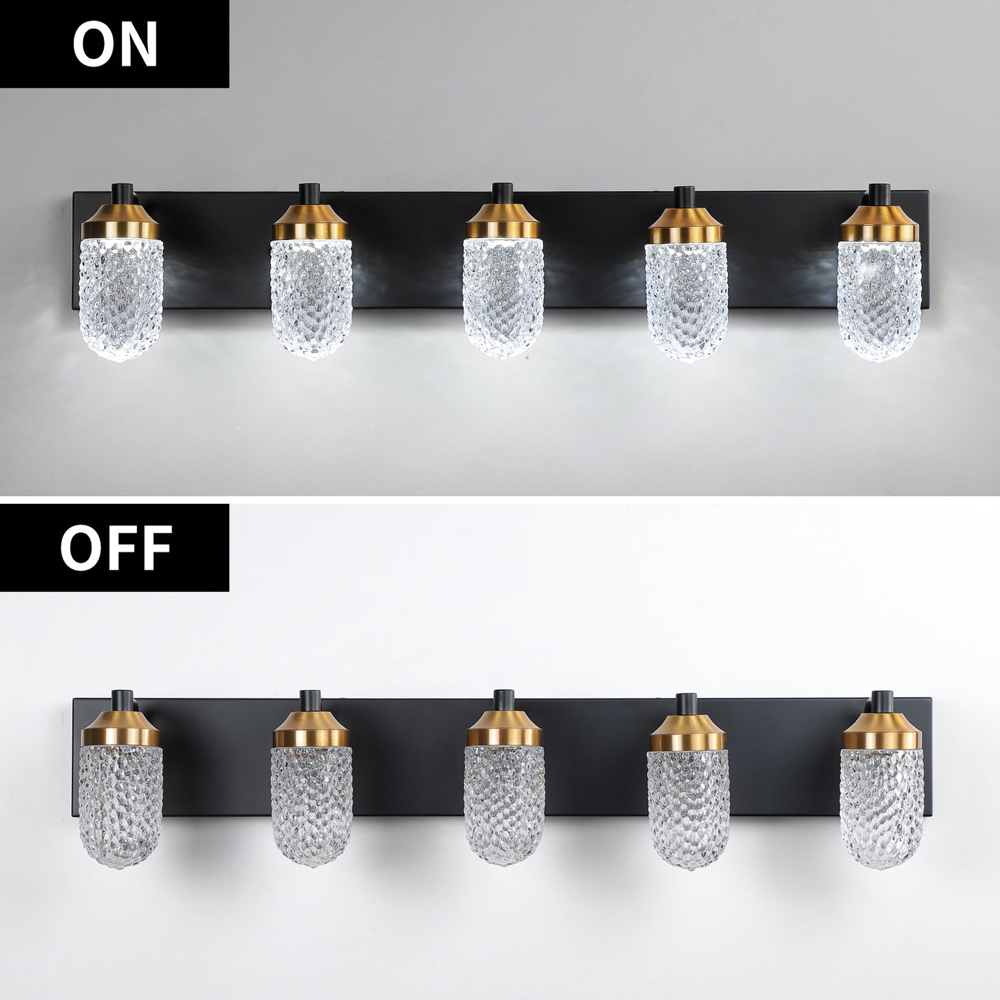 Vanity Lights With 5 LED Bulbs For Bathroom Lighting-DG2047