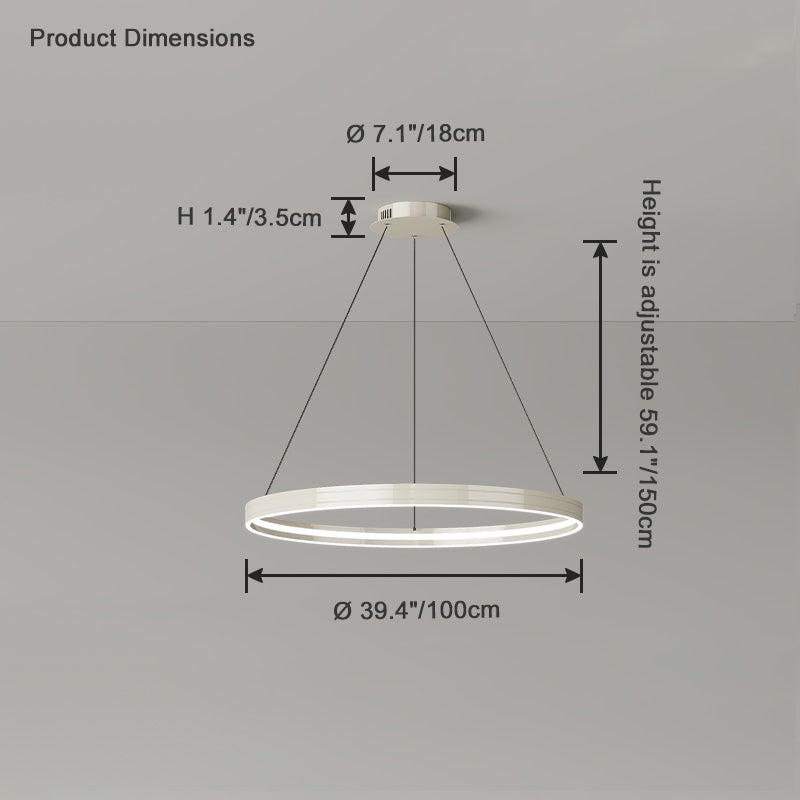 Diff Black Circular Led Chandelier-DF2297