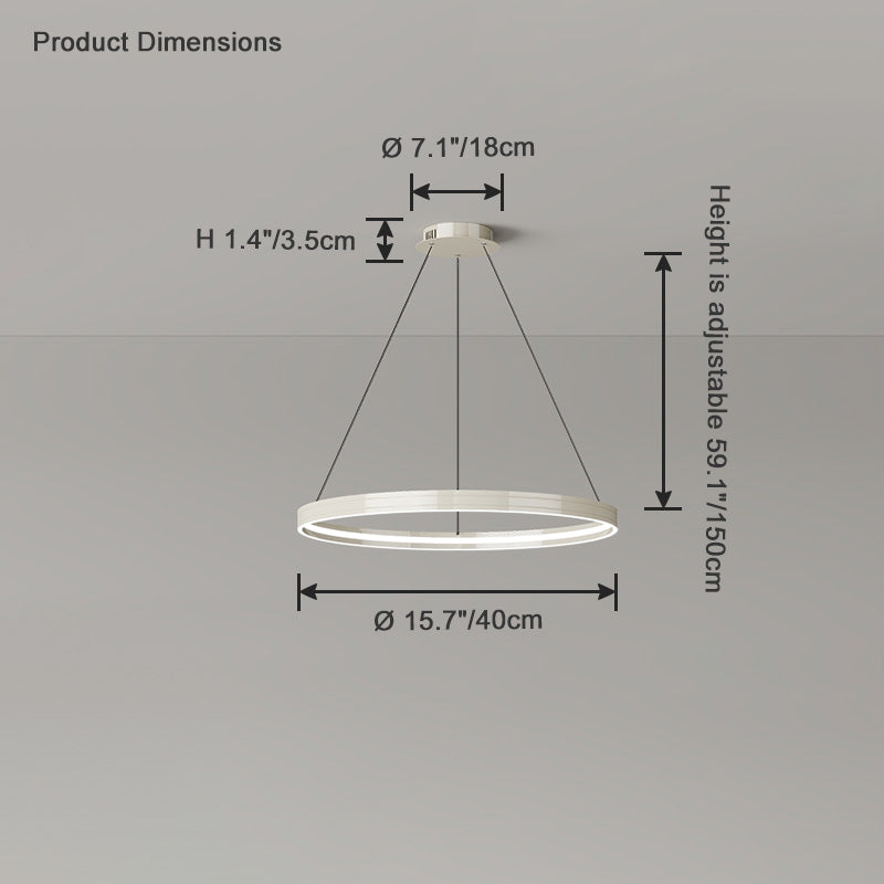 Diff Black Circular Led Chandelier-DF2297