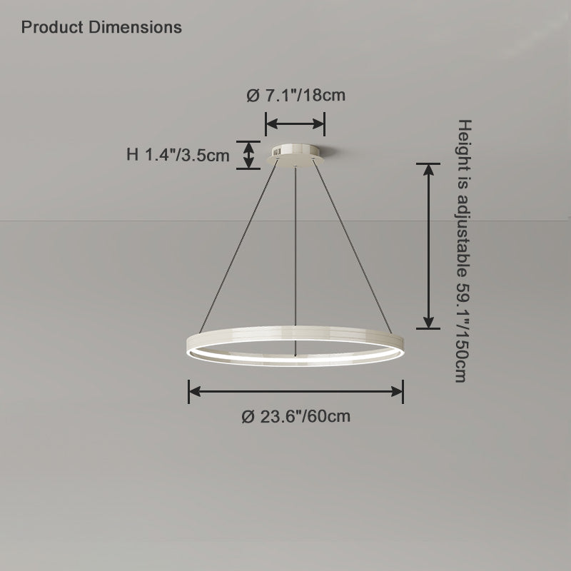 Diff Black Circular Led Chandelier-DF2297