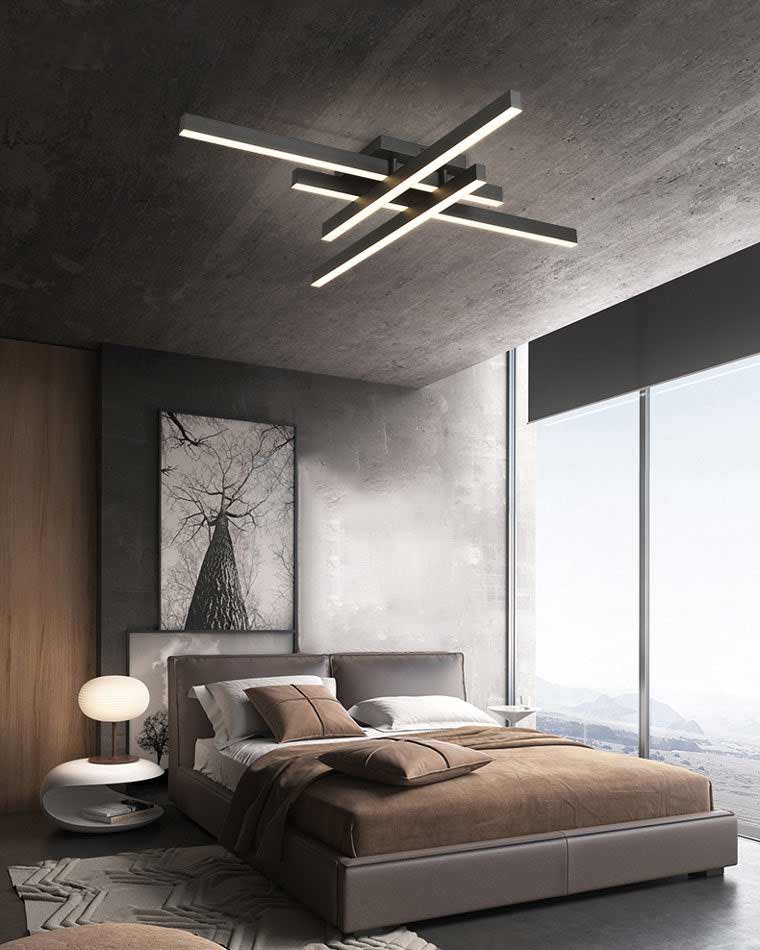 Diff Grid Integrated Led Flush Mount Ceiling Light-DF1004