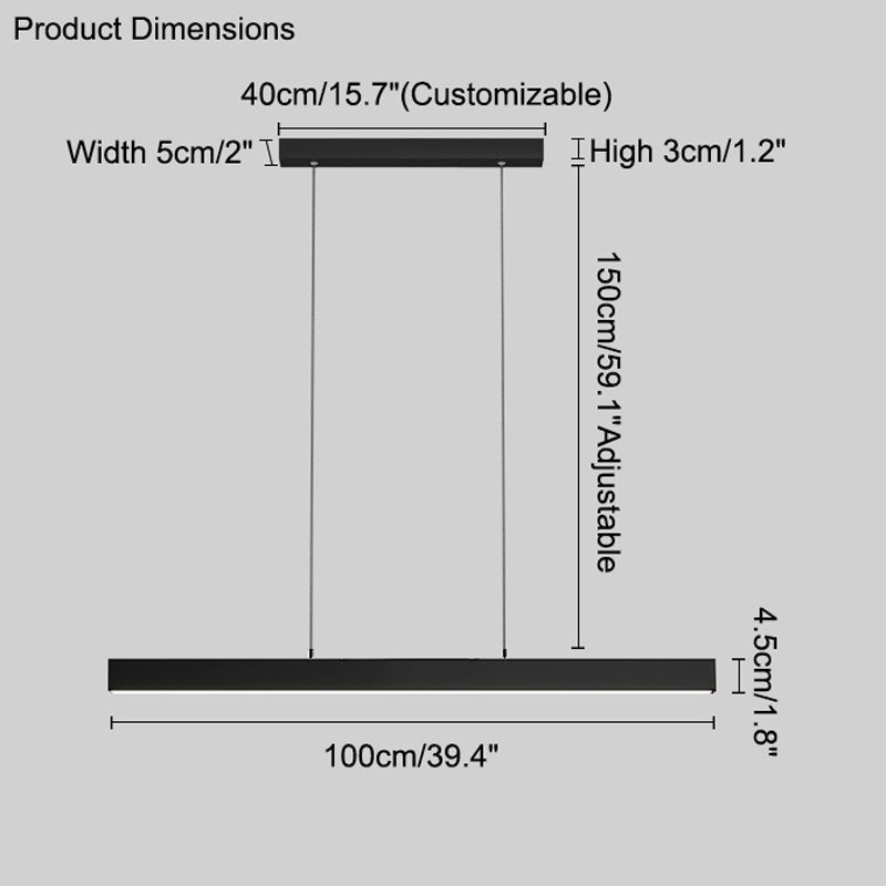 Diff Linear Pendant Light-DF2010