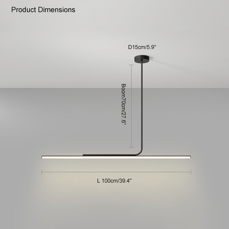 Diff Off Center Tube Linear Pendant Light-DF2029