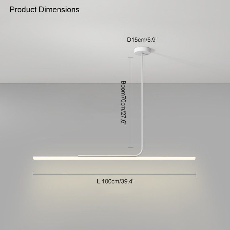 Diff Off Center Tube Linear Pendant Light-DF2029