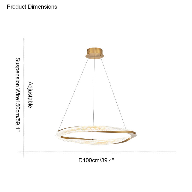 Diff Möbius Circular LED Chandelier-DF2128
