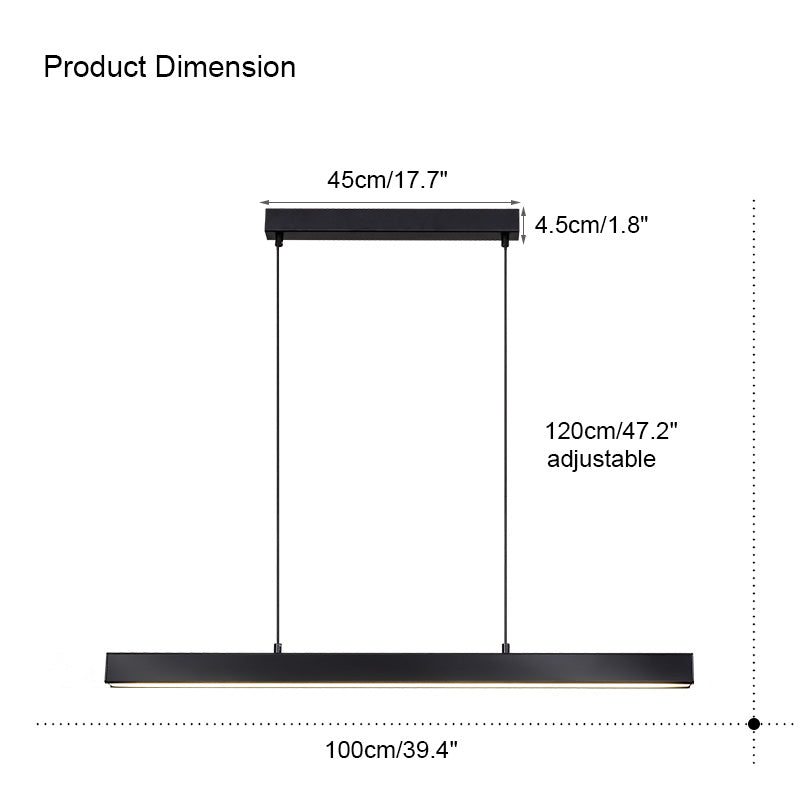 Diff Wireless Linear Pendant Light for Kitchen-DF2002