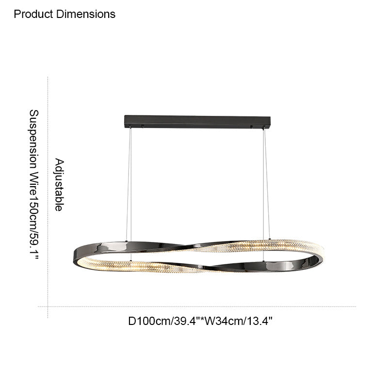 Diff Möbius Circular LED Chandelier-DF2128