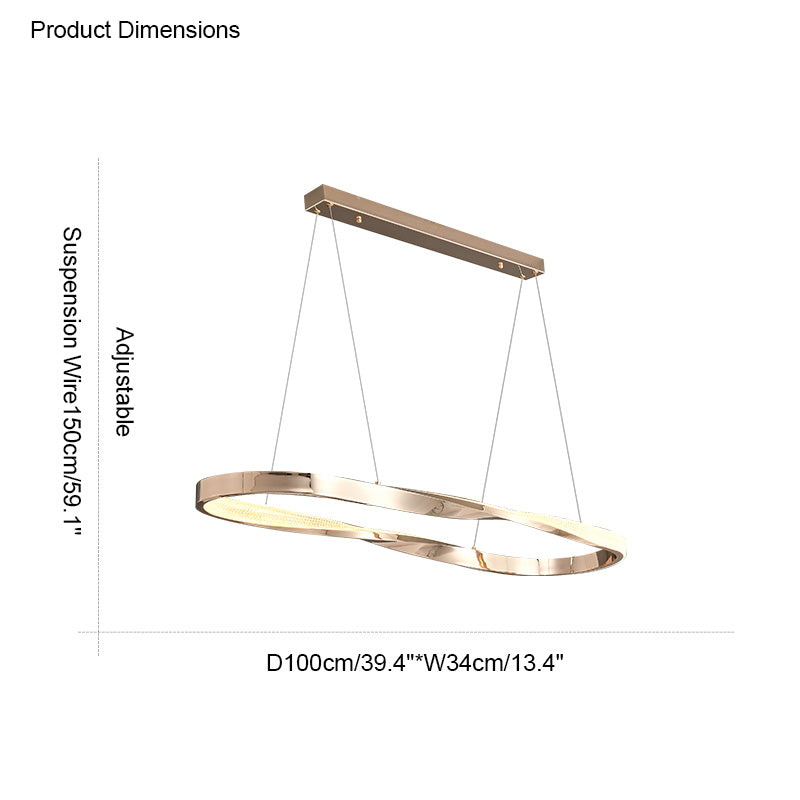 Diff Möbius Circular LED Chandelier-DF2128