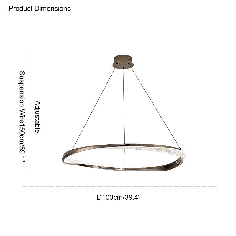 Diff Möbius Circular LED Chandelier-DF2128
