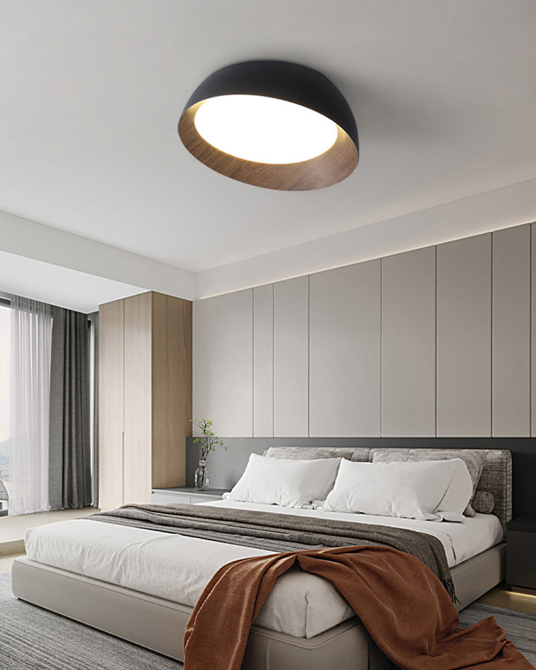 Diff Wood Grain Asymmetrical Flush Mount Ceiling Light-DF1016