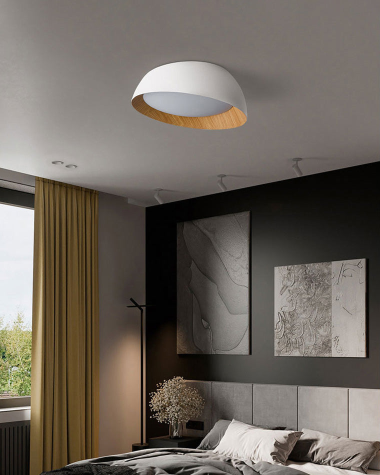 Diff Wood Grain Asymmetrical Flush Mount Ceiling Light-DF1016