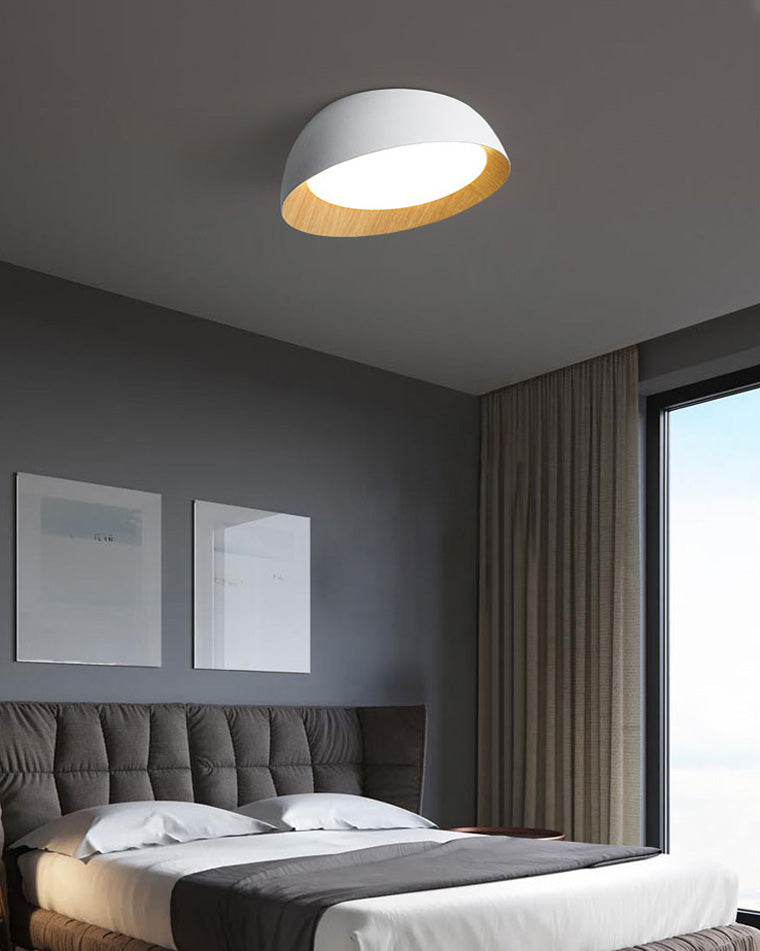 Diff Wood Grain Asymmetrical Flush Mount Ceiling Light-DF1016