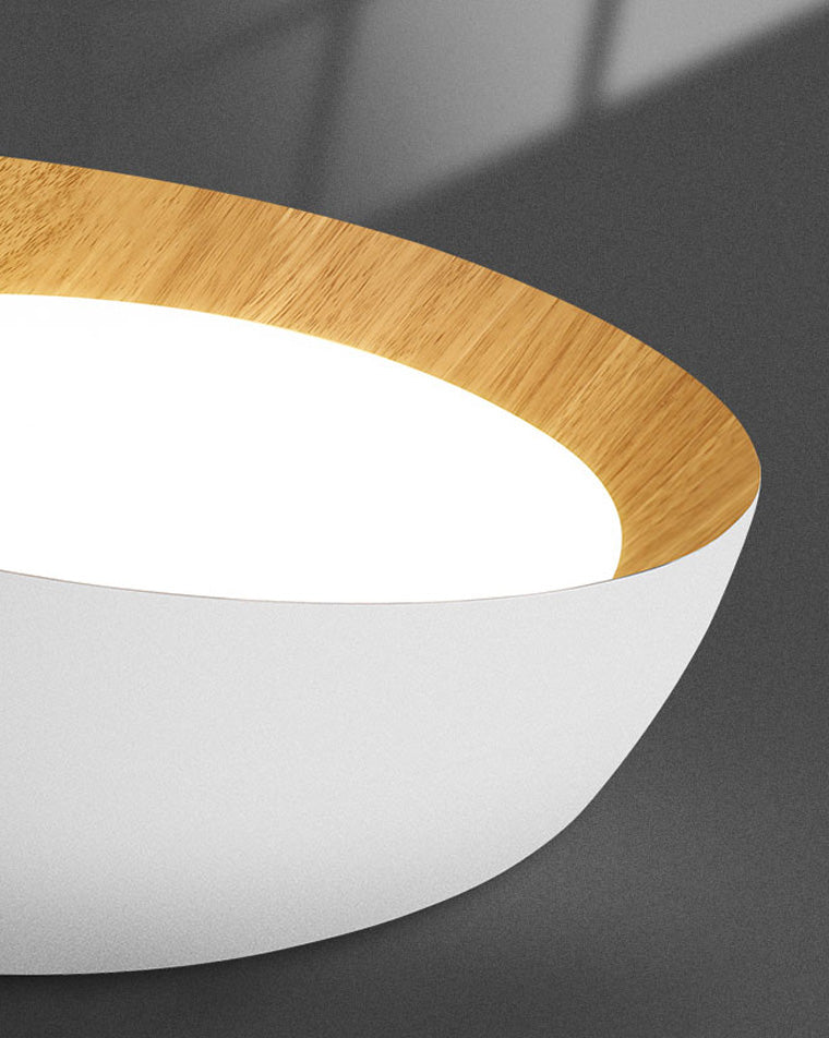 Diff Wood Grain Asymmetrical Flush Mount Ceiling Light-DF1016