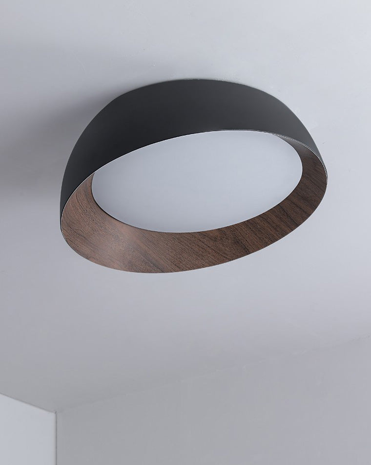 Diff Wood Grain Asymmetrical Flush Mount Ceiling Light-DF1016