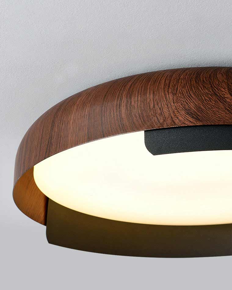 Diff Walnut Grain Round Ceiling Light-DF1018