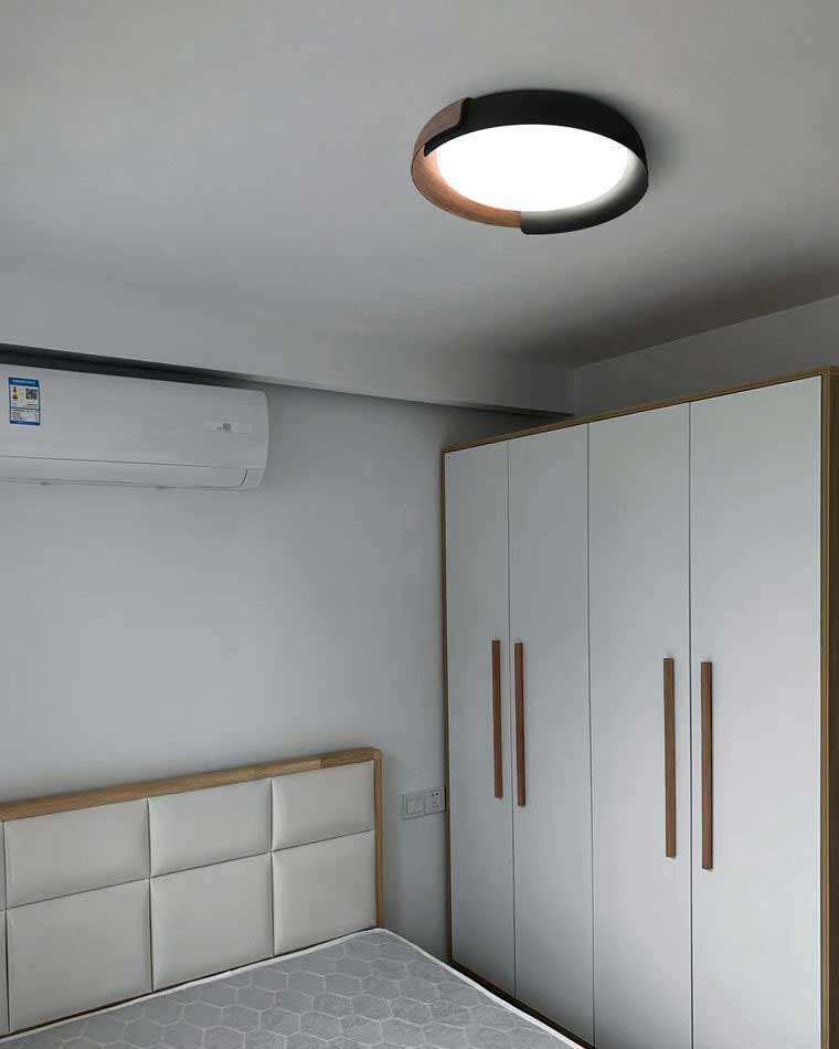Diff Walnut Grain Round Ceiling Light-DF1018