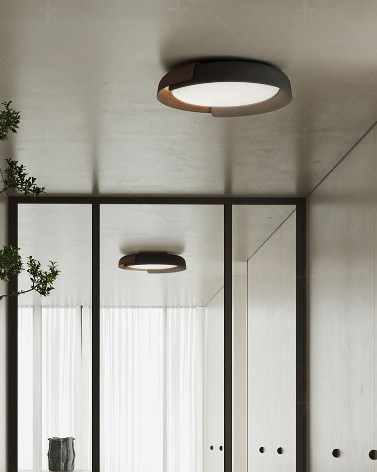 Diff Walnut Grain Round Ceiling Light-DF1018
