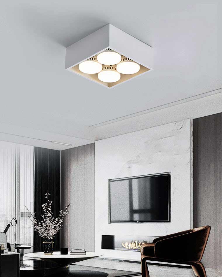 Diff Square Flush Mount Ceiling Light-DF1023