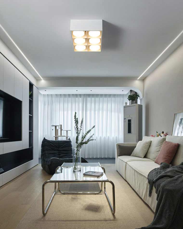 Diff Square Flush Mount Ceiling Light-DF1023