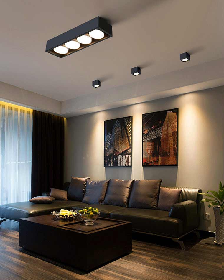 Diff Square Flush Mount Ceiling Light-DF1023