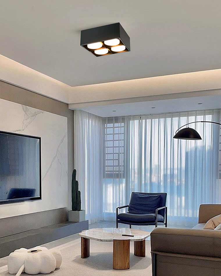 Diff Square Flush Mount Ceiling Light-DF1023