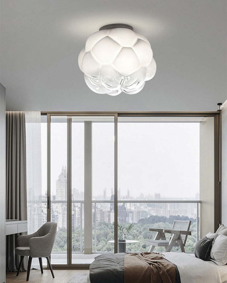 Diff Cloud Milk Blown Glass Ceiling Light-DF1036