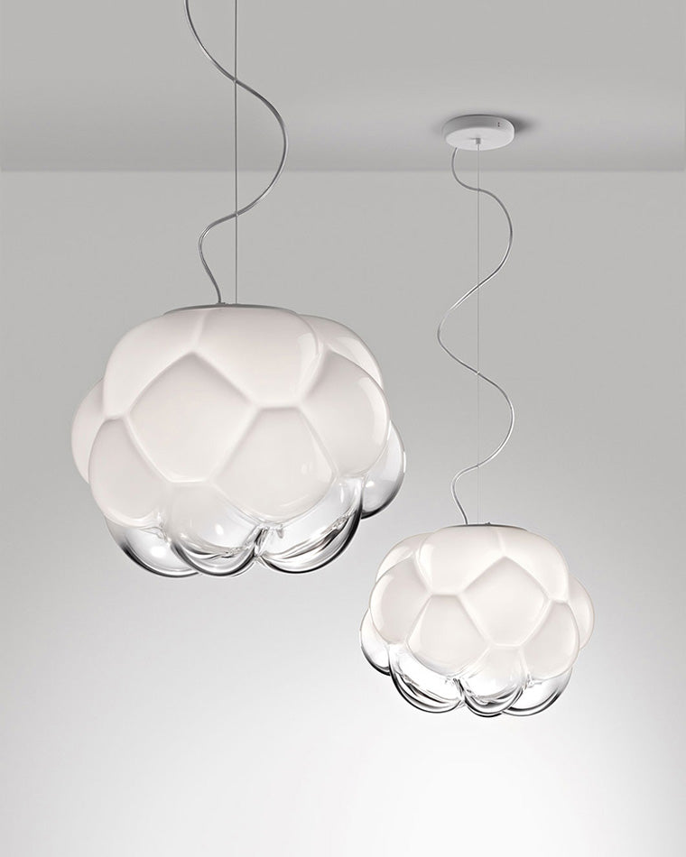 Diff Cloud Milk Blown Glass Ceiling Light-DF1036