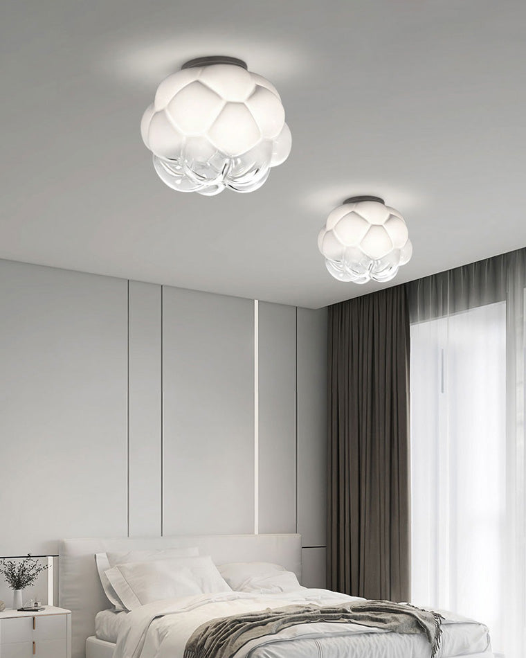 Diff Cloud Milk Blown Glass Ceiling Light-DF1036