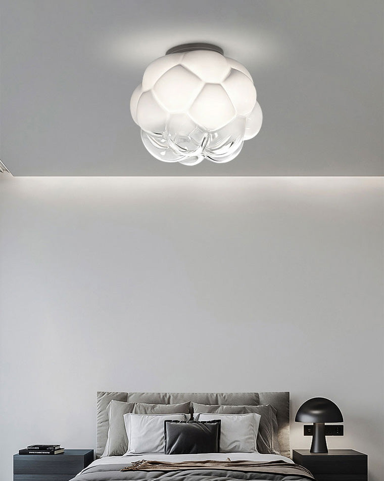 Diff Cloud Milk Blown Glass Ceiling Light-DF1036