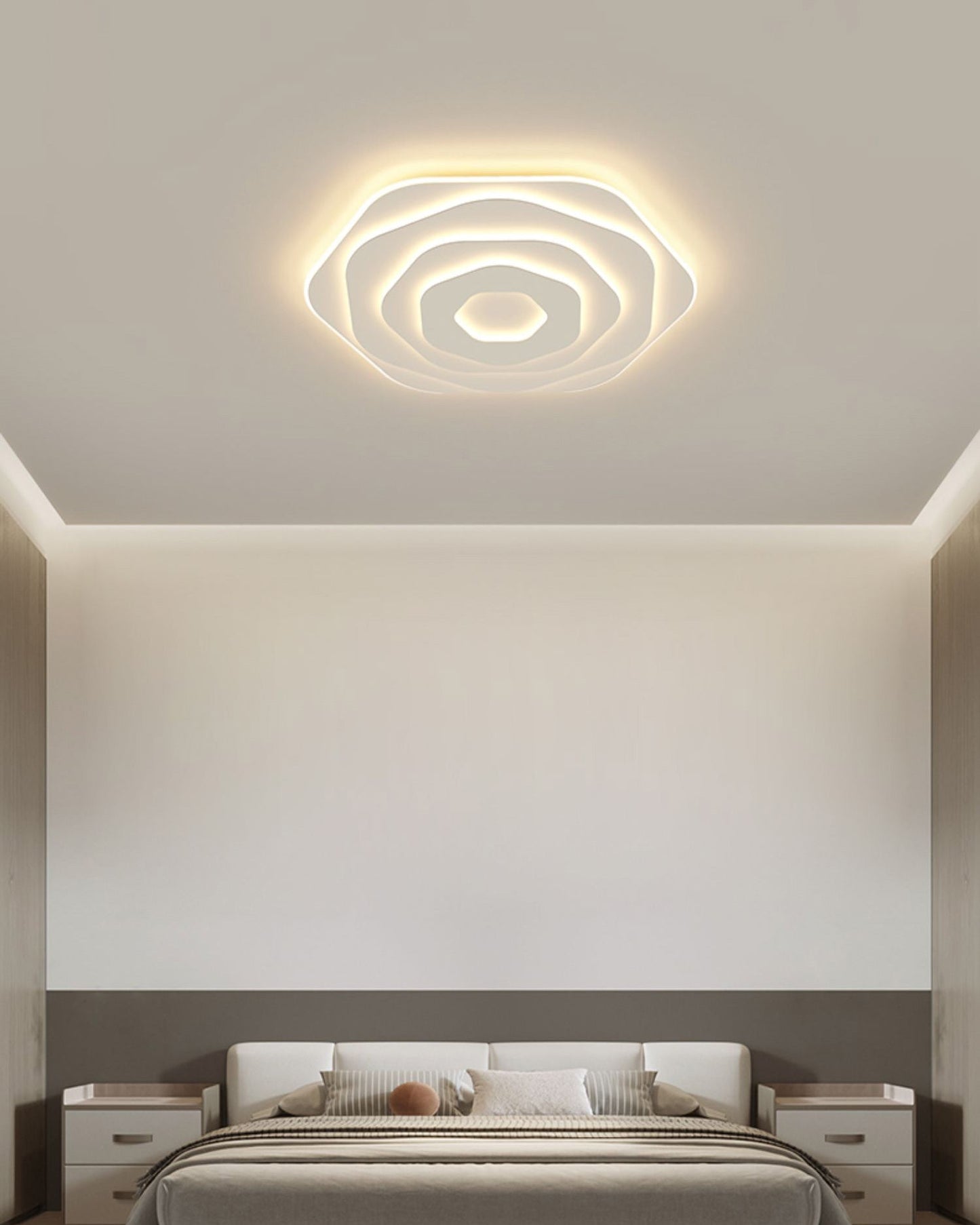 Diff Hexagon Flush Mount Ceiling Light-DF1041