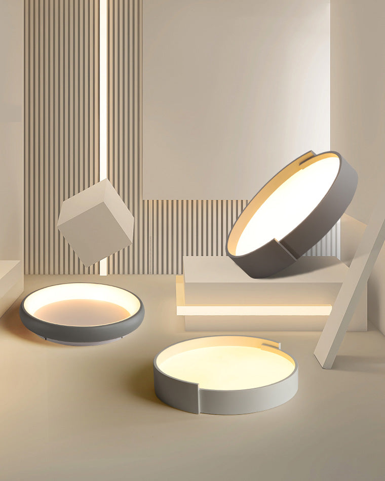 Diff Round Asymmetrical Flush Mount Ceiling Light-DF1060