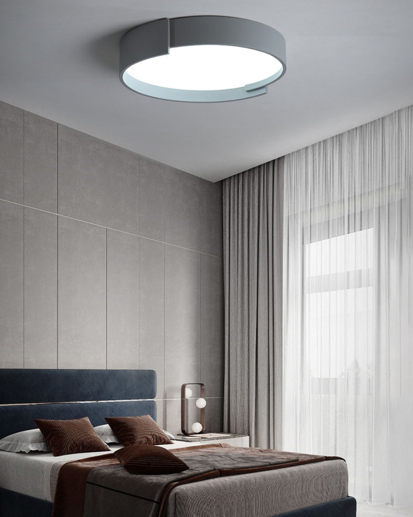 Diff Round Asymmetrical Flush Mount Ceiling Light-DF1060