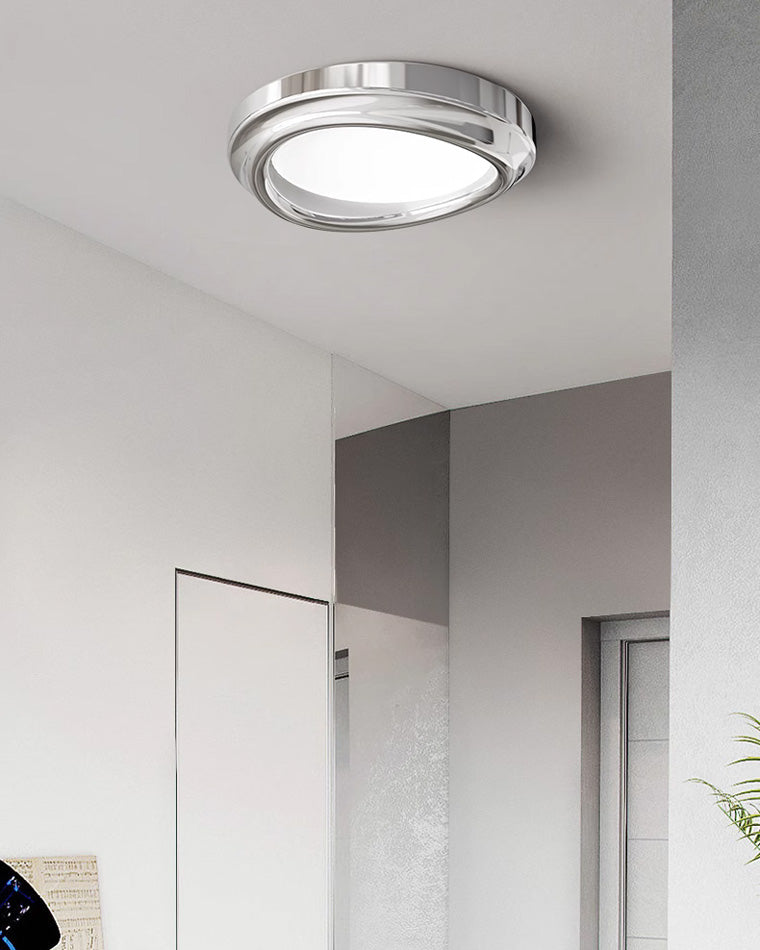 Diff Round Chrome Flush Mount Ceiling Light-DF1063