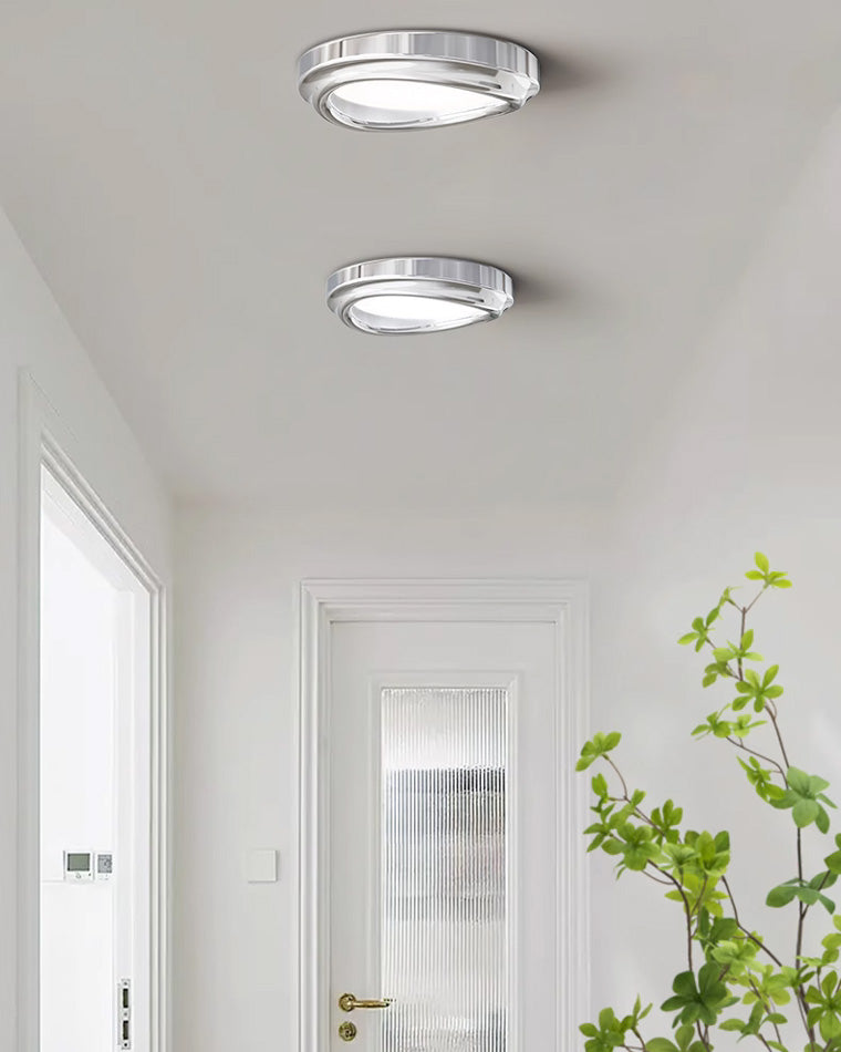 Diff Round Chrome Flush Mount Ceiling Light-DF1063