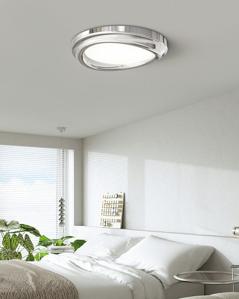 Diff Round Chrome Flush Mount Ceiling Light-DF1063