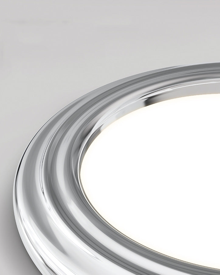 Diff Dimmable Round Flat Chrome Ceiling Light-DF1064