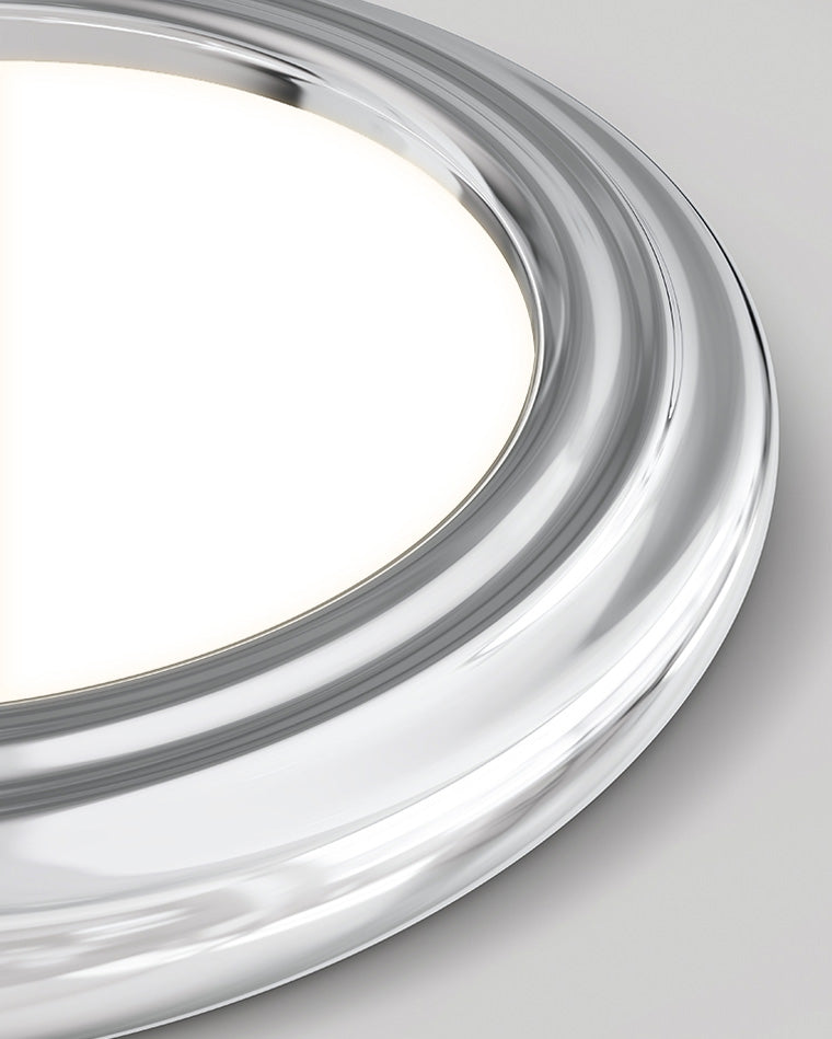 Diff Dimmable Round Flat Chrome Ceiling Light-DF1064