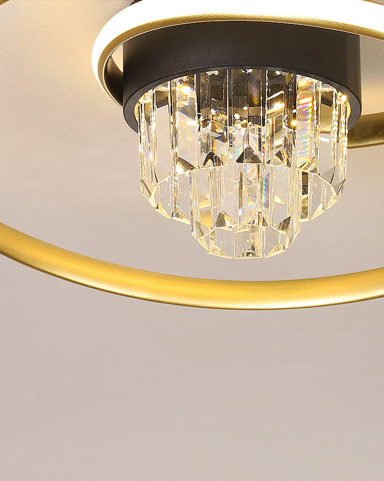 Diff Swirl Led Crystal Ceiling Light-DF1068