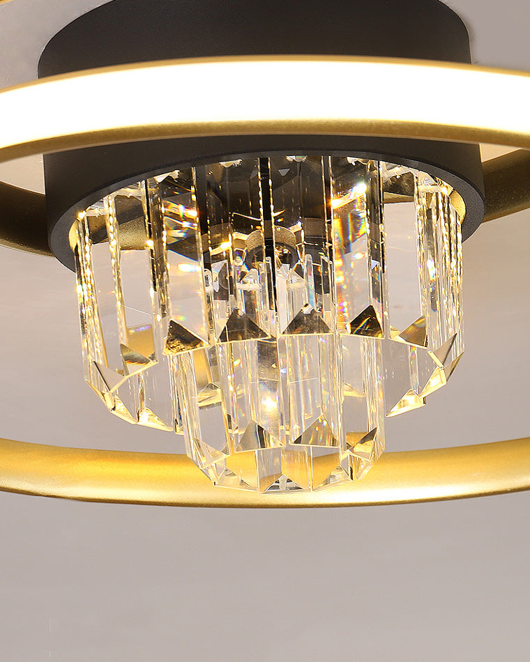 Diff Swirl Led Crystal Ceiling Light-DF1068