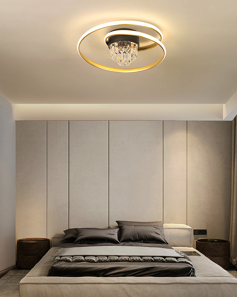 Diff Swirl Led Crystal Ceiling Light-DF1068