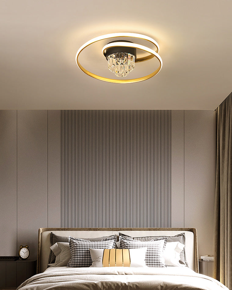 Diff Swirl Led Crystal Ceiling Light-DF1068