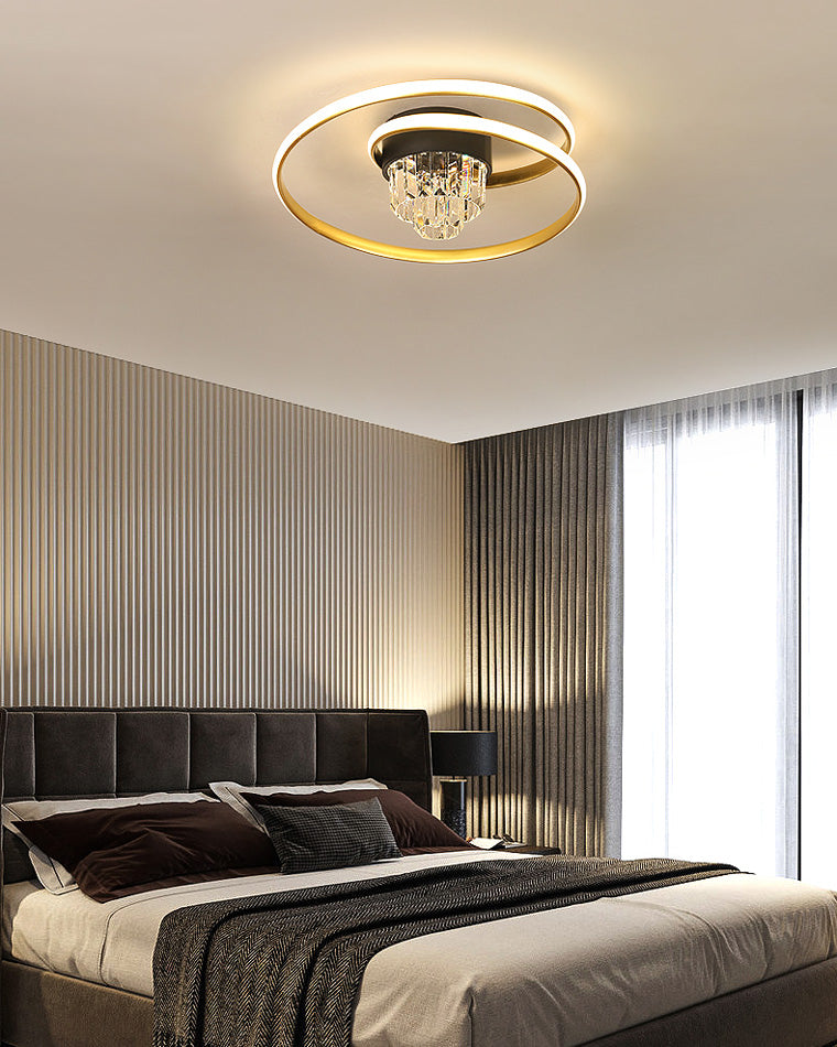 Diff Swirl Led Crystal Ceiling Light-DF1068