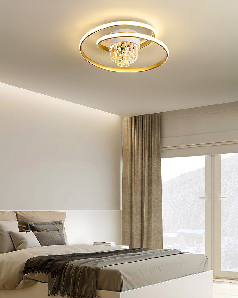 Diff Swirl Led Crystal Ceiling Light-DF1068