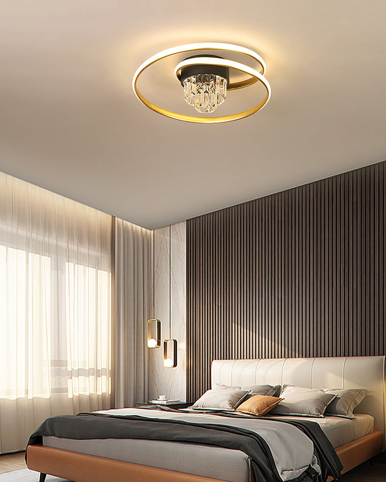 Diff Swirl Led Crystal Ceiling Light-DF1068