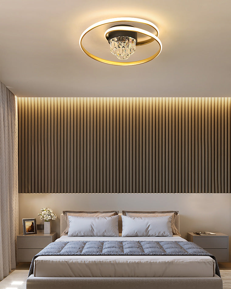 Diff Swirl Led Crystal Ceiling Light-DF1068
