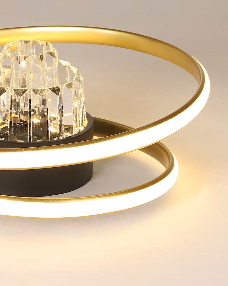 Diff Swirl Led Crystal Ceiling Light-DF1068