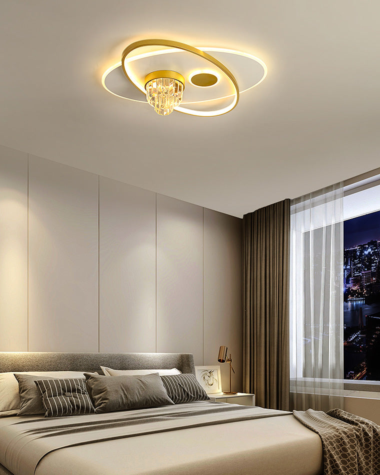 Diff Oval Crystal Ceiling Light-DF1072